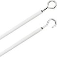 thumbnail image 2 of Washranp 78.74"White Curtain Spring Wire Hanging Cord with Self-Adhesive Hook and Screw Eyes for Net Curtain Rods, 2 of 7