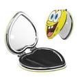 thumbnail image 1 of Pofeuu SpongeBob SquarePants for Portable Pocket Makeup Mirror PU Cover Compact Travel Mirror with Normal and Magnifying Double Sided Glass-Round Shape-Heart Shape, 1 of 9