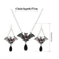 thumbnail image 3 of Jewelry Sets Halloween Bat Necklace and Earrings for Women Bat Pendant Jewelry Set Accessories for Halloween Parties and Celebrations, 3 of 8