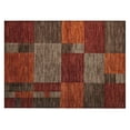 thumbnail image 2 of Addison Rugs Chantille Indoor/Outdoor Transitional Squares Chocolate Machine Washable Rectangle Rug, 1'8" x 2'6", 2 of 7