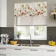 thumbnail image 4 of Farmhouse Botanical Curtain Valances for Windows, Kitchen Valance Window Treatments Panel 2 Pack, Pastoral Summer Spring Floral Rod Pocket Short Curtains for Bathroom Bedroom 42 x 12 Inch, 4 of 8