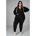 thumbnail image 4 of Womens Plus Size Two Piece Outfits Sweatsuits Casual Long Sleeve Set With Pockets, 4 of 4