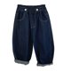 thumbnail image 1 of Pantalones vaqueros largos de moda para niñas, vaqueros con cintura elástica y ribete de encaje, pantalones casuales holgados y ligeramente acampanados, pantalones cómodos, pantalones de poliéster par, 1 of 6