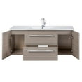thumbnail image 6 of Cutler Kitchen and Bath Silhouette 48" Wood/Marble Bathroom Vanity in Aria Oak, 6 of 6