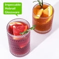 thumbnail image 4 of Juego de vasos vintage Lvtrupc con diseño hobnail, 12 piezas, 400 ml y 330 ml, 4 of 7