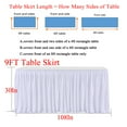thumbnail image 2 of Table Skirt Pleated Ruffle Tablecloth For Wedding Birthday Party Baby Shower Table Decoration, 2 of 9