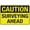 Warning Sign 3, variant on Metal Sign Caution Surveying Ahead Sign 8"x12" Rustic Metal Tin, Home Outdoor Art Wall Decorations For Cafe Bar Kitchen, Surveying Ahead Marker