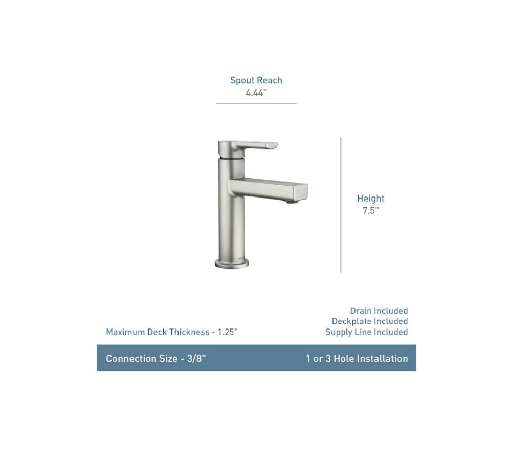 Moen Inc Moen Rinza 1-Handle Bathroom Faucet