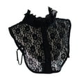 thumbnail image 3 of Collar falso de encaje para mujeres accesorios de ropa falso para suéteres vestidos Negro, 3 of 8