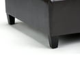 thumbnail image 6 of Harrison 36 inch Wide Transitional Coffee Table Storage Ottoman in Tanners Brown Vegan Leather, 6 of 9