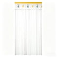 thumbnail image 2 of Lace Mesh Door Curtain Embroidered Accents No Drill Insect Resistant Light Filtering Door Cover Stick on Installation Decorative, White, JKODE, 2 of 6