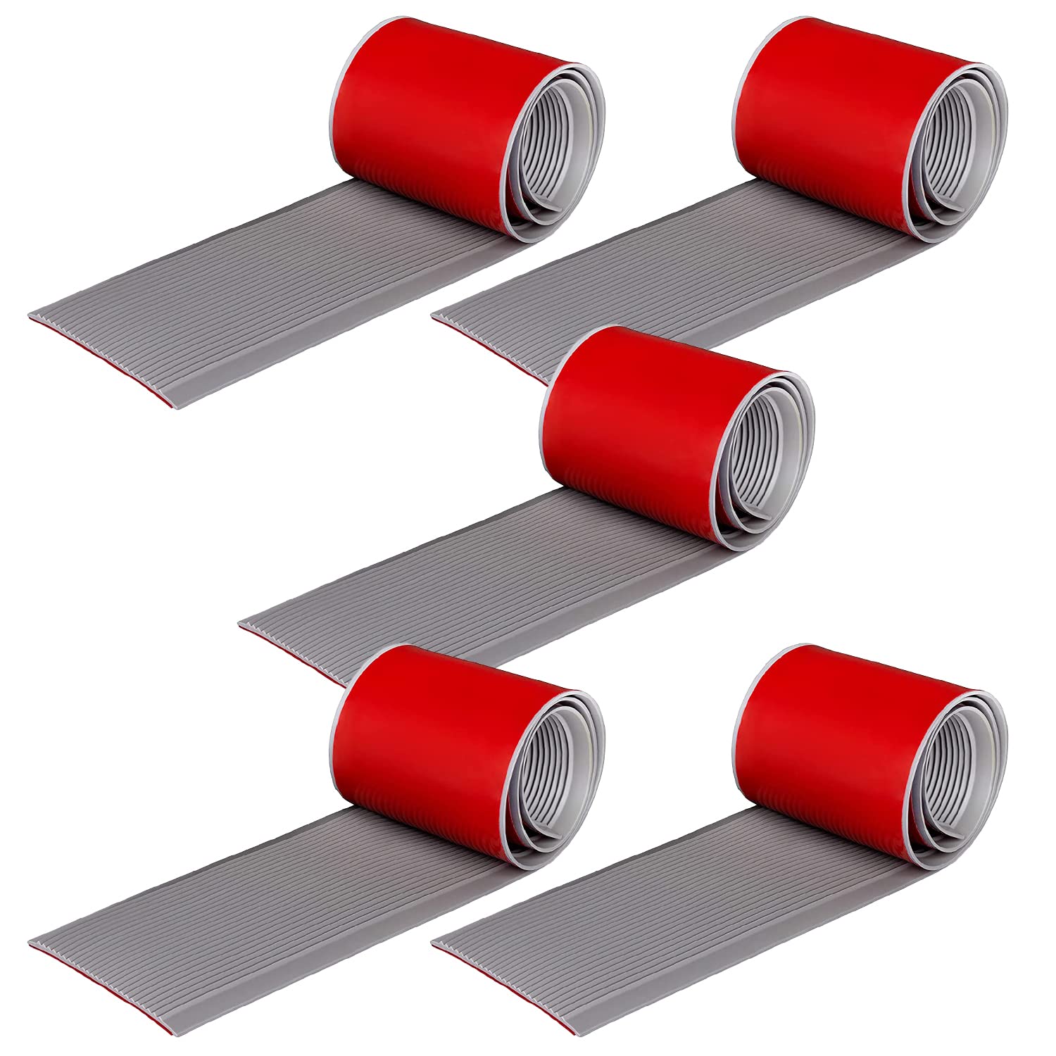 Rubber Bond 4x36in Heavy Duty Anti Slip Stair Treads (5Pack