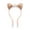 Champagne Gold, variant on Summer Crystal - Small Sequin Cat Ears Headband with Pearl Earring Pendants for Girls - 1 Pack