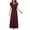 Wine, variant on qolati Maxi Dresses for Women 2024 Boho Wrap V Neck Short Sleeve A Line Long Maxi Dress Elegant Ruched High Waisted Flowy Party Cocktail Dresses