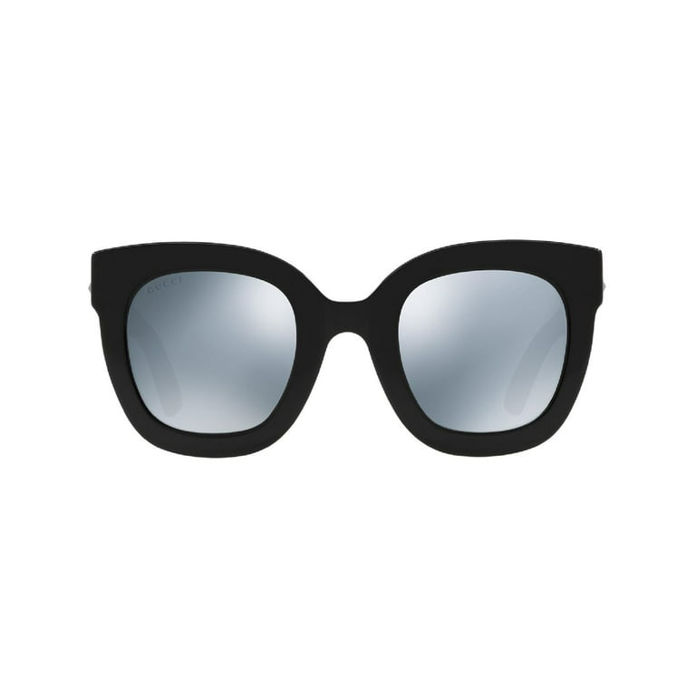 vinkel bekræfte Afslut Gucci Grey Square Sunglasses GG0208S 001 49 - Walmart.com