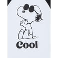 thumbnail image 2 of Peanuts Girls Joe Cool Raglan Graphic Tee with Short Sleeves, Sizes 4-16, 2 of 3