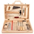 thumbnail image 4 of Blaxill Wooden Tool Box Set for Kids | Pretend Play Repair Kit | Educational Woodworking Toys | Simulation Disassembly & Assembly Tools | Fine Motor Skills | Gift for Toddlers, 4 of 9