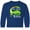 Royal Blue, variant on Inktastic 100 Days of School Cute Green Dragon Long Sleeve Youth T-Shirt