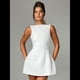 thumbnail image 4 of Vestido Mini de Verano para Mujer, Sin Mangas, con Cremallera, Cuello Alto, Corte en A, Ajustado, para Fiesta y Club S, 4 of 9