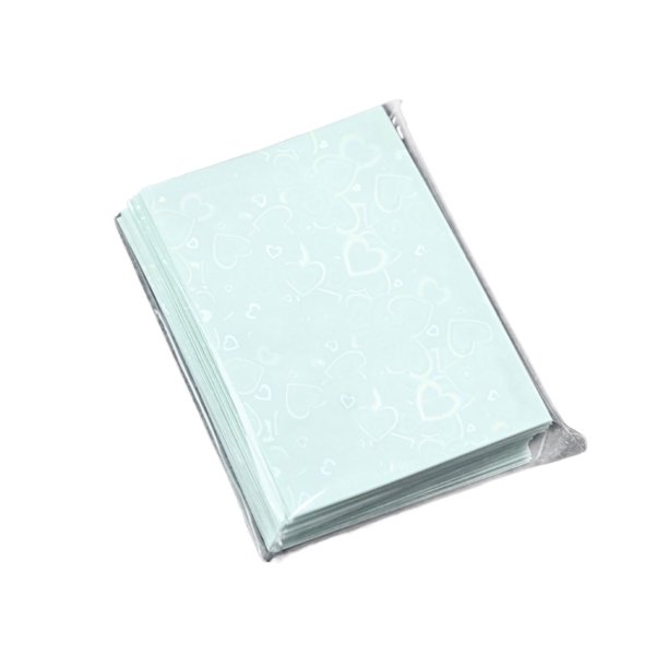 Seitruly Funda para tarjeta pequeña, 50 piezas, previene daños en la tarjeta, desgarros y decoloración, raya eficazmente las manchas de Carpetas de archivos Láser de amor azul profundo