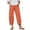 B213 Orange pants for women plus size clearance under $5, variant on Women Pants Under $5! Xqxayjr Women's Capri Pants Casual Summer Cotton Linen High Waisted Plus Size Cropped Pants Lounge Pants Trousers