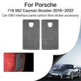 thumbnail image 2 of For Porsche 718 982 Cayman Boxster T S GTS GT4 Spyder RS - Car OBD Interface Panel Carbon Fiber Sticker Accessories, 2 of 5