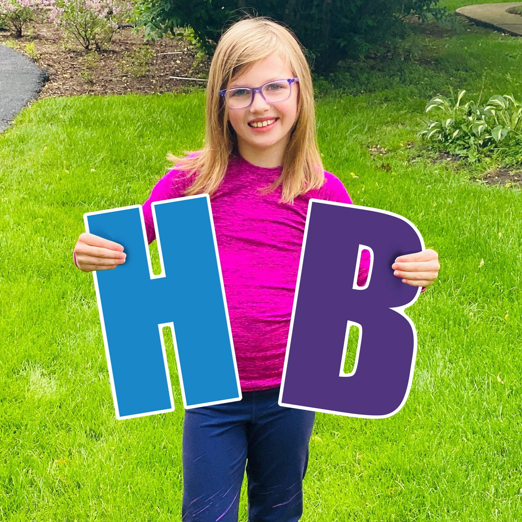 Happy Birthday Lawn Letters Large with Stakes - Birthday Decorations â€ Yard Signs with Stakes Spell HAPPY BIRTHDAY!