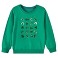 thumbnail image 1 of Posijego Chandails en Molleton pour Enfants de la Saint-Patrick Imprimé Trèfle Manches Longues Chandail pour Enfants, 1 of 4