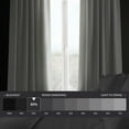 thumbnail image 6 of Half Price Drapes Mist White Bellino Textured Faux Linen Room Darkening Curtains For Bedroom & Living Room Curtains(1 Panel), Curtains 96 Inches Long, 50W X 96L, 6 of 12