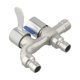 thumbnail image 4 of Double Head Faucet Double Outlet Faucet Home Use Stainless Steel Material User-friendly Design Air-injected Water Flow, 4 of 10