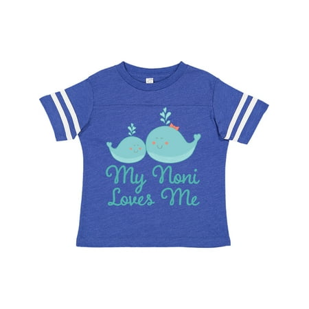 

Inktastic Noni Loves Me Grandchild Whale Gift Toddler Boy or Toddler Girl T-Shirt