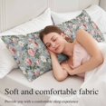 thumbnail image 5 of Vintage Spring Floral Body Pillow Covers 20"x54", Summer Botanical Watercolor Soft Brushed Microfiber Breathable Throw Pillow Covers, Pillowcase with Zipper for Couch Sofa Bedroom Living Room, 5 of 9