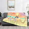 thumbnail image 5 of Lsque Bluey Print Flannel Throw Blanket, Ultra-soft Blanket for Bed, Couch, Car, Hypoallergenic Anti-pilling blanket-50"x40", 5 of 8