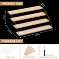 thumbnail image 2 of Wood Acrylic Display Stand, 4 Tier Wooden Risers Display Shelf Organizer for Cupcakes Desserts Collectibles Figure, 2 of 5