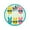 A, variant on Zephyrn Easter Wreath with Colorful Flower Easter Egg Design Reversible Wooden Front Door Wreath 8 Inch for Holiday Home Door Wall Indoors Outdoors