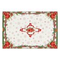 thumbnail image 2 of Placemats Set Of 4 Linen Non Slip Table Placemats Christmas Flowers Pine Branches Place Mats for Party Kitchen Dining Decoration, 2 of 7
