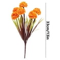 thumbnail image 2 of Fake Chrysanthemum, Ongmies Artificial Flower6 Head Chrysanthemum Silk Cloth Flower Wedding Home Decoration Scenery Flower Multi Hydrangea Simulation Chrysanthemum, Orange*4, 2 of 2