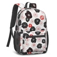 thumbnail image 2 of Pioneer Flower Floral Print Pattern 17" School Backpacks for Teens,Waterproof Oxford Fabric,S-Shape Padded Straps for School,Travel,Hiking,Camping, 2 of 5
