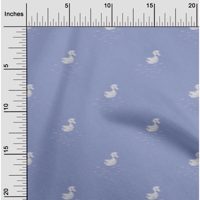 oneOone Viscose Chiffon Fabric Duck Ikat Printed Craft Fabric BTY 42 Inch Wide