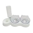 thumbnail image 2 of BELOVING Bol d'Eau Automatique pour Chat avec Structure Double, Design Incliné, Amovible, Facile Blanc, 2 of 10