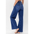 thumbnail image 3 of DOKOTOO Jeans for Women High Waisted Wide Leg Jeans Trendy Stretchy Denim Pants with Slanted Pockets Comfort Baggy Straight Leg (Plus Sizes Available), 3 of 10