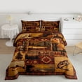 thumbnail image 3 of Homewish Big Pike Fish Queen Comforter Set,Rustic Lake House Bedding Sets,Hunting And Fishing Bedding Comforter Set For Boys Teens,Ultra Soft Home Decor Reversible,3-Piece, 3 of 9