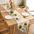 thumbnail image 3 of Vintage Yellow Sunflower Table Runner 48 Inches Long American Pastoral Style Table Runners for Dining Room Tabletop Dresser Scarf Home Party Banquet Wedding Holiday Decoration, 3 of 9