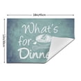 thumbnail image 3 of YFYANG Washable Heat-Resistant Placemats, 70% PVC/30% Polyester, Cartoon Food Noodles Kitchen Table Mat, 12" x 18" 6 Piece, 3 of 6