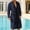 Blue, variant on Mens Soft Waistband Robes Lightweight Mid Length Summer Robe Comfy Soft Dude With Pockets Long Sleeve Kimono Bathrobe Sleepwear Red M