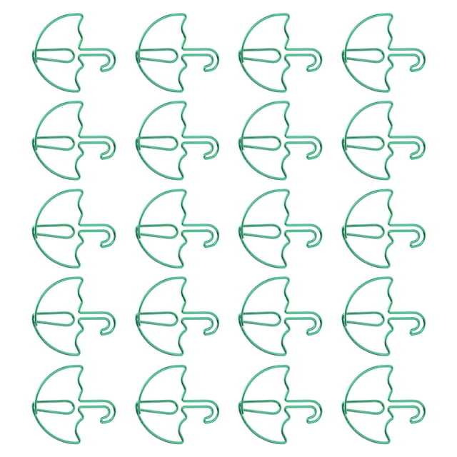 Metal Photo Clip, Umbrella Shape Clip Green Umbrella-Shaped Paperclip Photo Clip, For Home Decoration Artworks