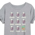 thumbnail image 3 of Star Wars - Mandalorian Moods - Juniors Oversized Graphic T-Shirt, 3 of 5