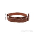 thumbnail image 2 of unbranded Cinturón Elástico De PU Marrón Con Ancho Para Estilizar En Formal Y Casual, 2 of 7
