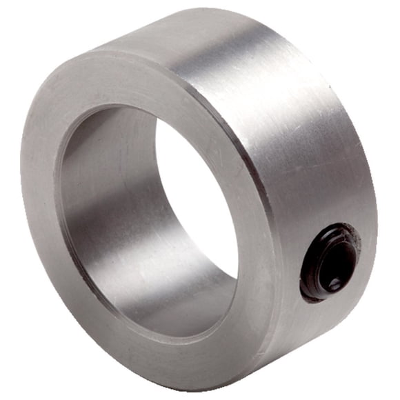 Climax Metals C-025X20 Shaft Collar with 10"-32" Set Screw, One Piece, Set Screw Style, Zinc Plated Steel, 1/4" Bore, 1/2" OD, 5/16" Width (Pack of 20)
