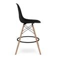 thumbnail image 4 of Aron Living Pyramid 28" Plastic and Wood Counter Stools in Black (Set of 4), 4 of 7